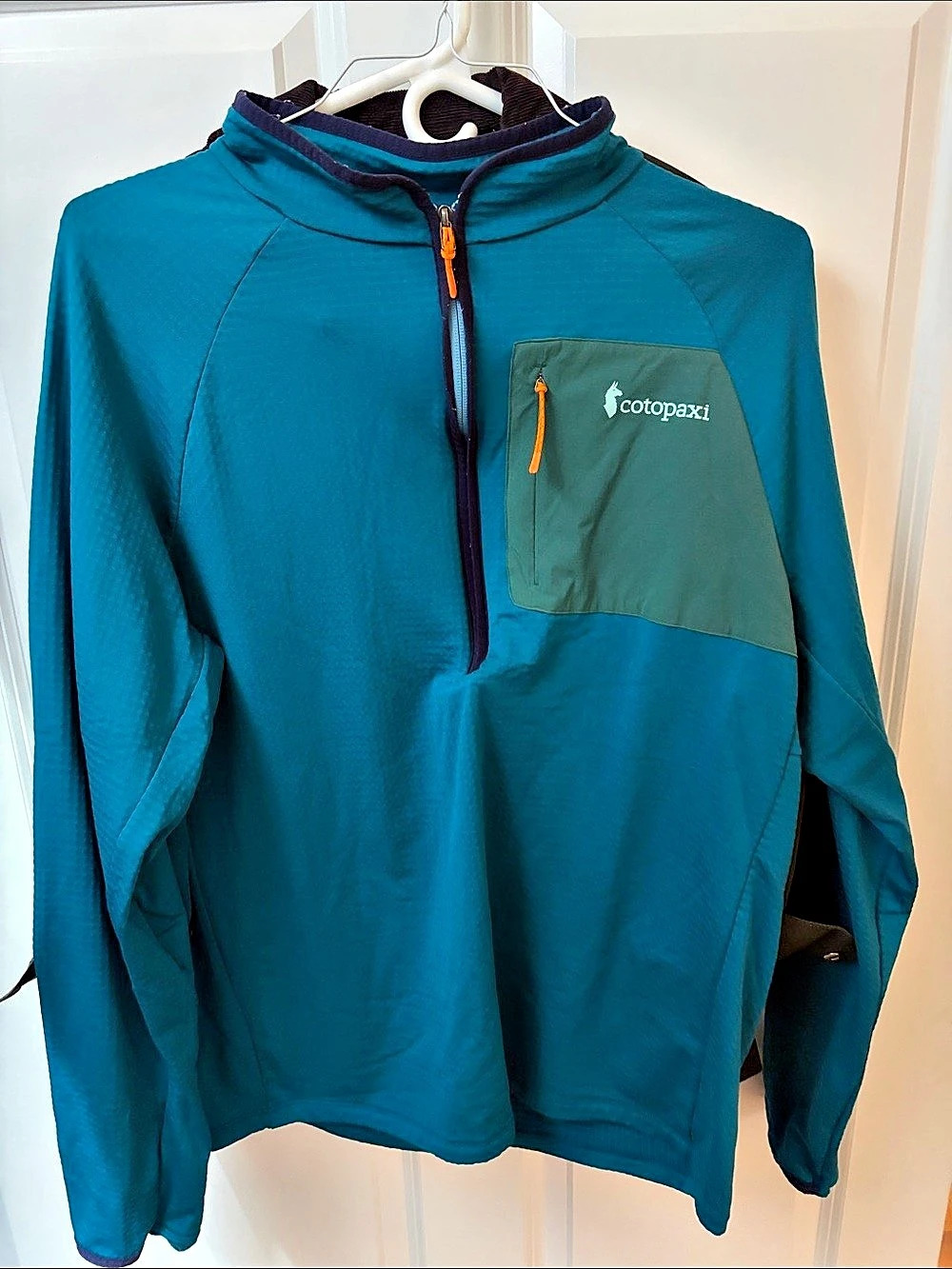 Cotopaxi Teca Fleece Half-Zip Pullover Blue & Green